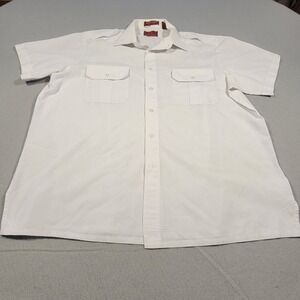 VTG Arnold Palmer Bay Hill Classics Men's Shirt‎ XL White Short Sleeve Button Up